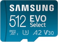Samsung EVO Select 512GB U3 A2 V30 Micro SDXC Card (Nintendo Switch Compatible)